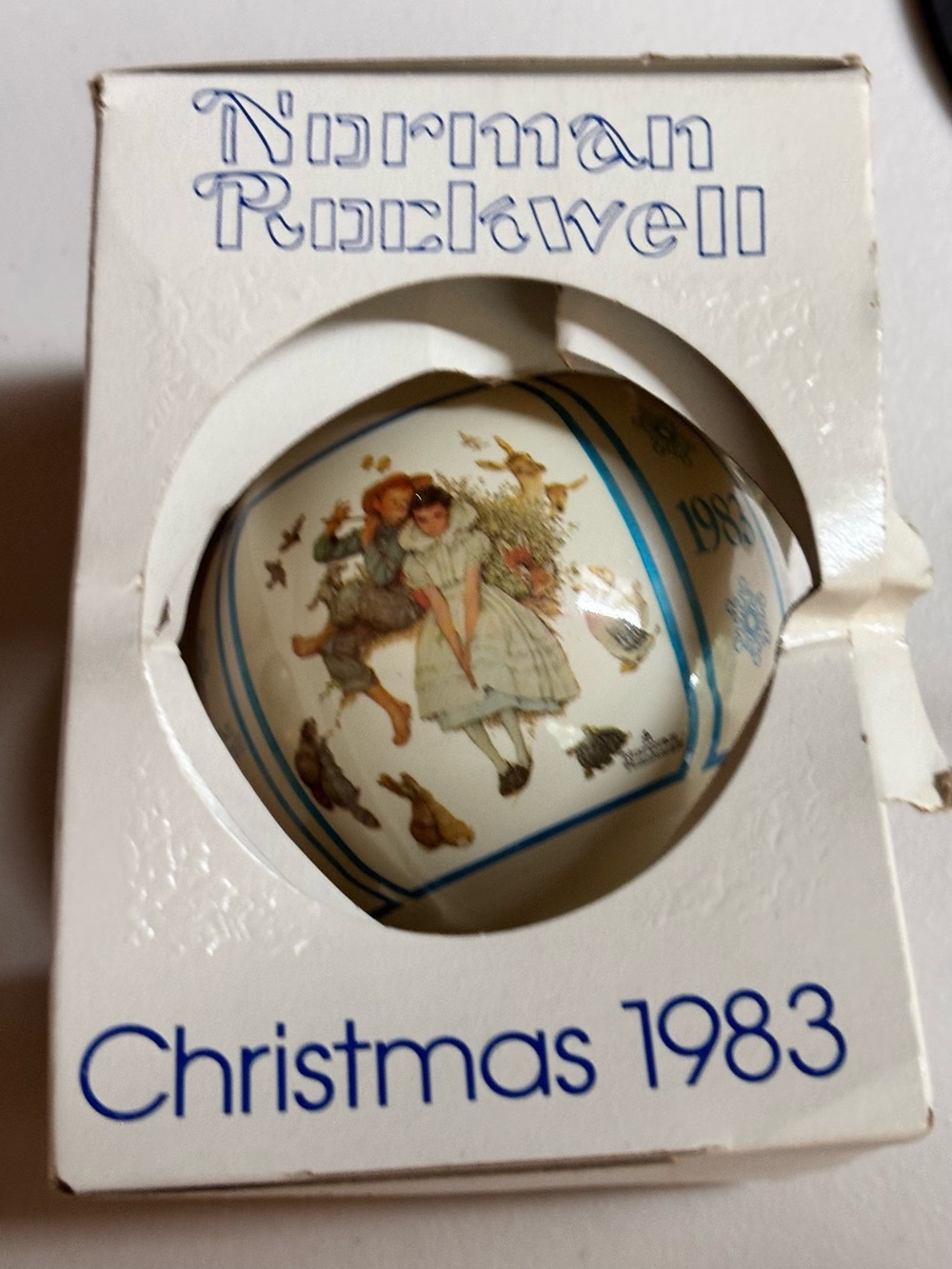 Norman Rockwell Christmas 1983 " Sweet Song So Young'